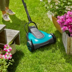 Gardena Accumaaier HandyMower 22/18V P4A Set -Aanbiedingen Hof Lente Winkel 4078500054157 gardena accumaaier handymower 2218v p4a set 8.390